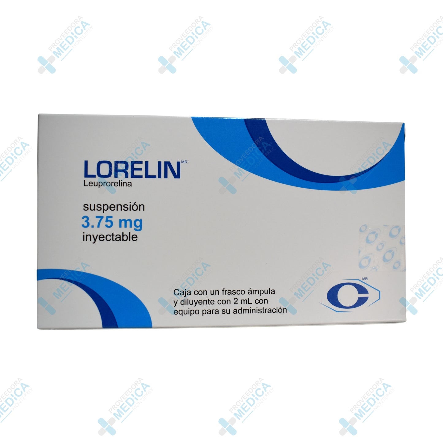 LORELIN Leuprorelina suspencion 3.75 mg inyectable caja con 1 frasco ámpula y diluyente on 2 mL con equipo para su administración