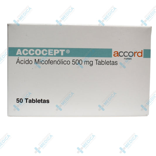 ACCOCEPT Acido Micoenolico 500mg, 50 tabletas, Accord Farma