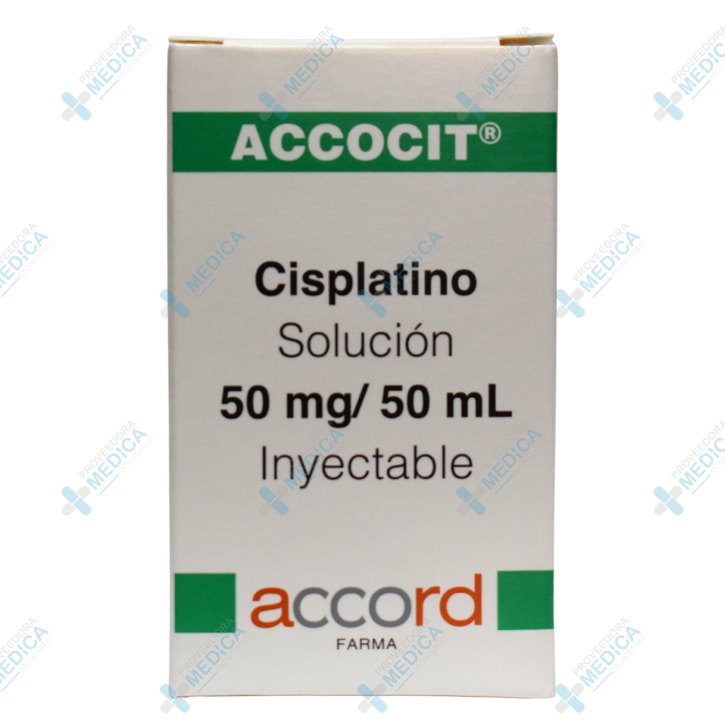 ACCOCIT CISPLATINO SOL INY 50 MG 50 ML C/1 AMP