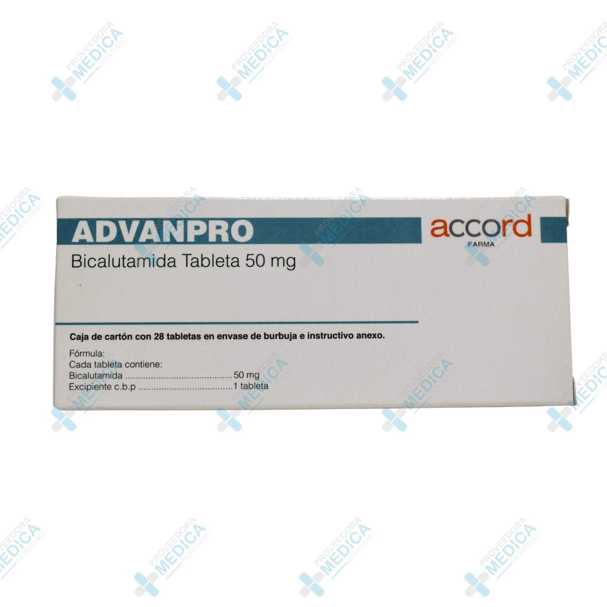 ADVANPRO Bicalutamida tableta 50 mg caja con 28 tabletas accord farma&nbsp;