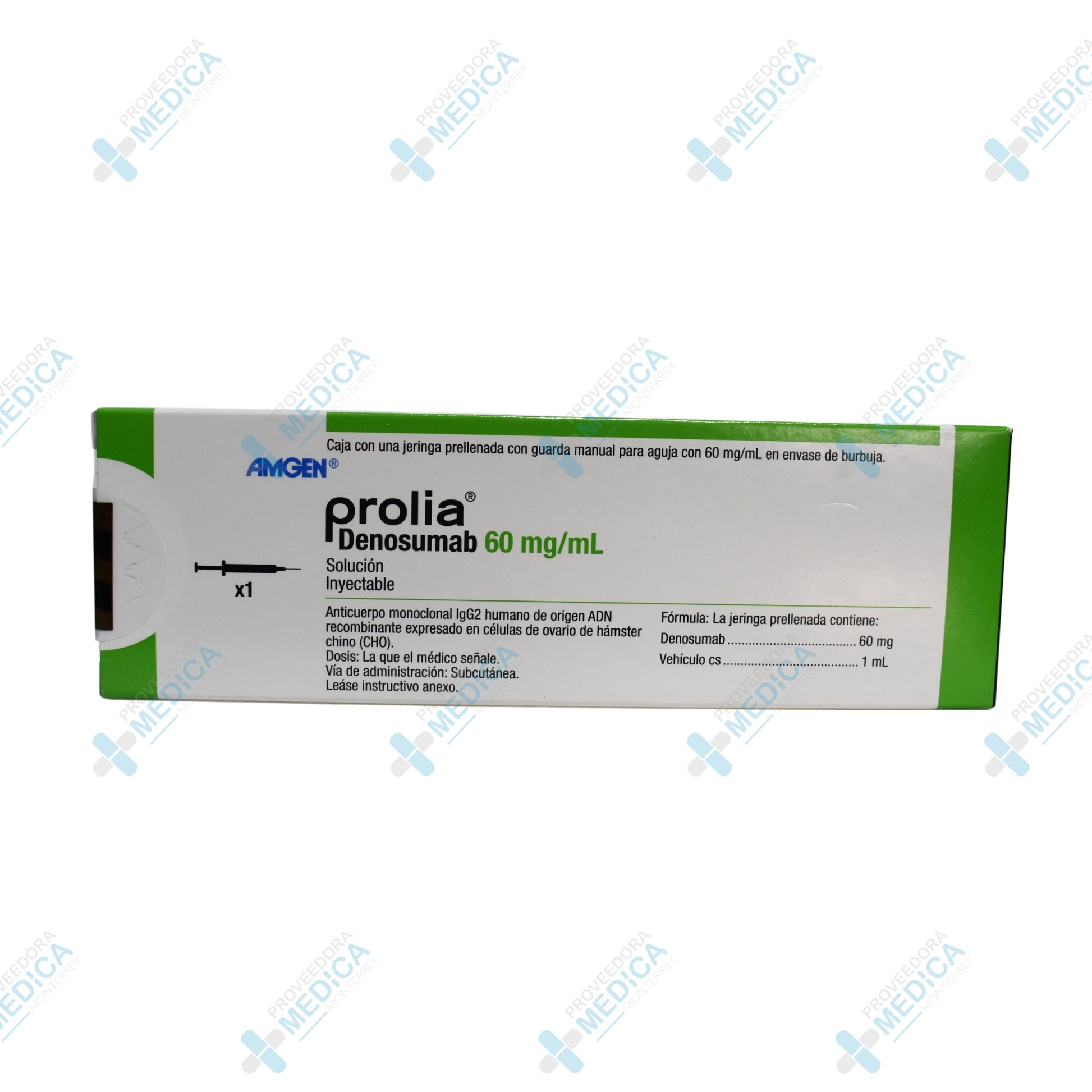 PROLIA Denosumab 60mg/ml solución inyectable caja con una jeringa prellenada con guarda manual