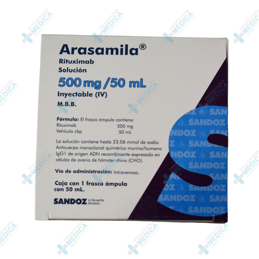 ARASAMILA Rituximab solución 500 mg 50 ml inyectable (IV) M.B.B. Sandoz