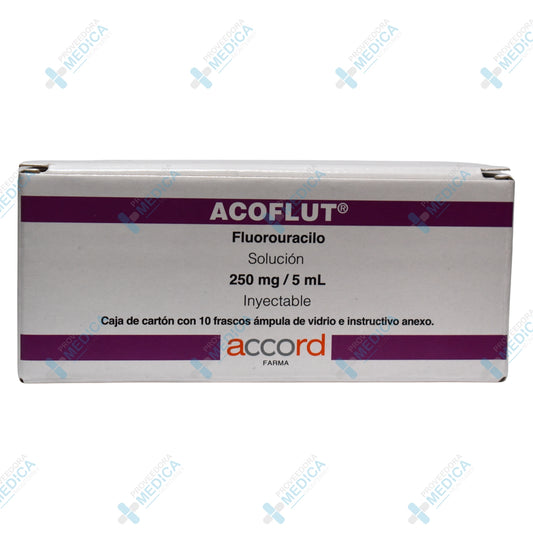 ACOFLUT Fluorouracilo solución 250 mg 5 ml inyectable, Accord Farma