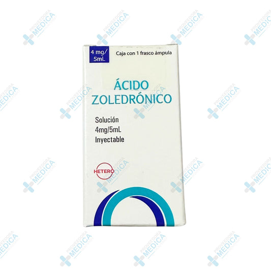  ACIDO ZOLEDRONICO SOL INY 4 MG 5 ML C/1 AMP MONTERREY