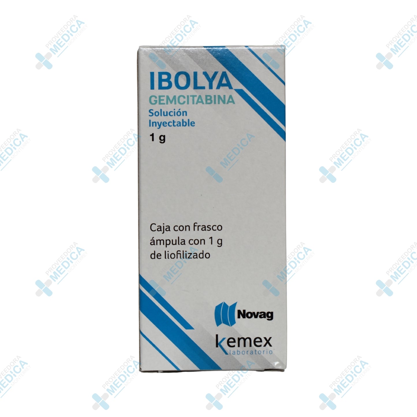 IBOLYA Gemcitabina solución inyectable 1 g caja con frasco ampula con 1 g de liofilizado Novag Kemex Laboratorio