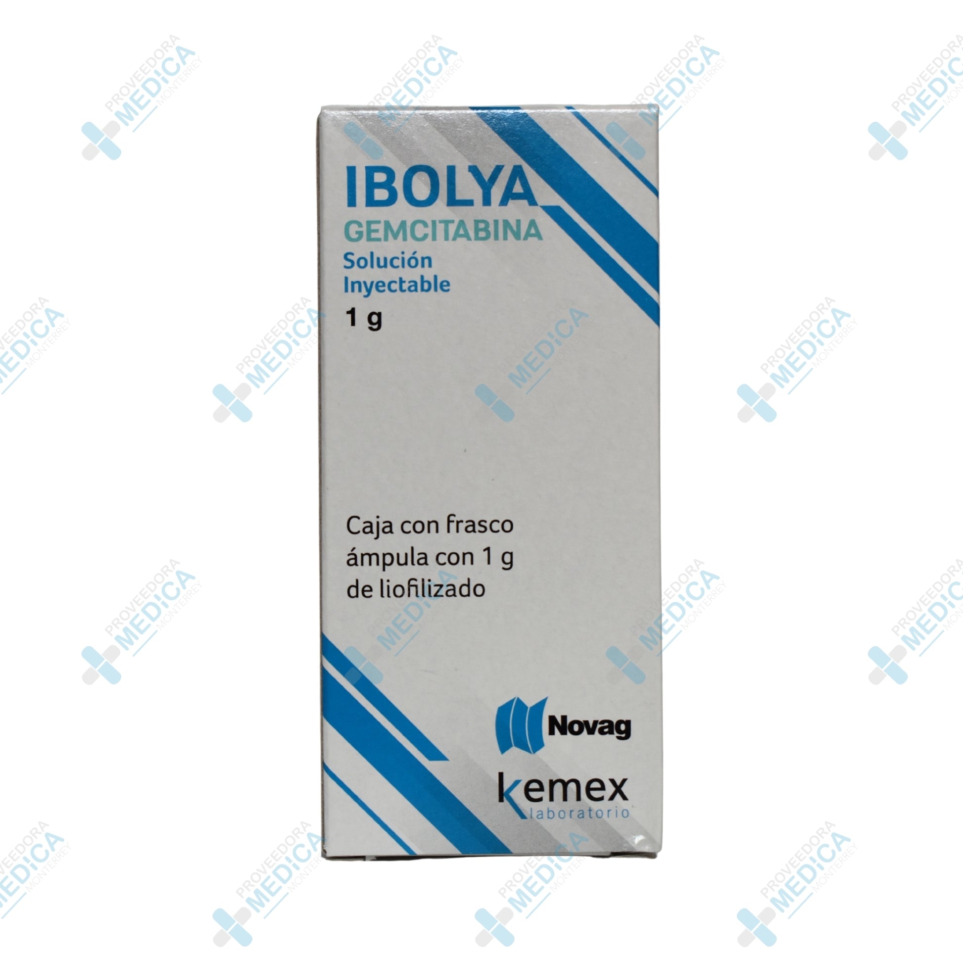 IBOLYA Gemcitabina solución inyectable 1 g caja con frasco ampula con 1 g de liofilizado Novag Kemex Laboratorio