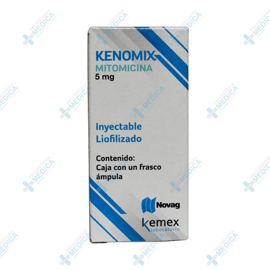 KENOMIX Mitomicina 5 mg inyectable liofilizado caja con un frasco ampula Novag Kemex Laboratorio