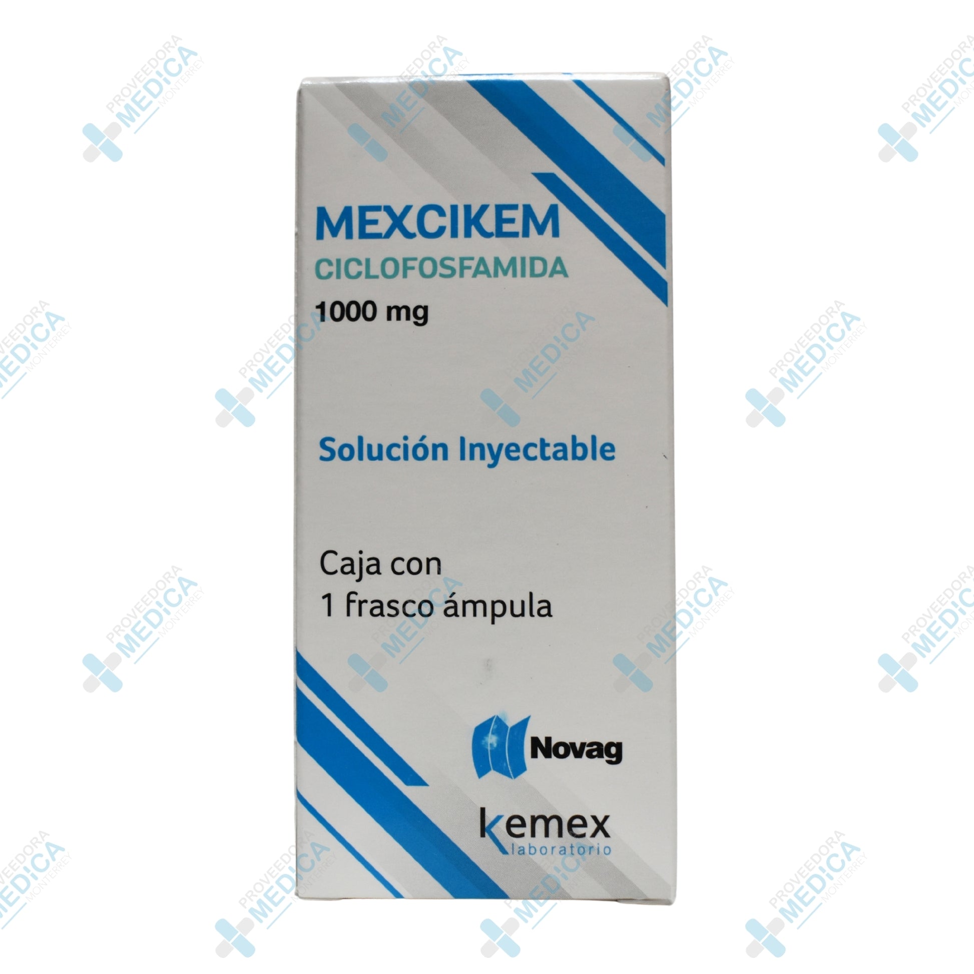 MEXCIKEM Ciclofosfamida 1 g solución inyectable caja con 5 frascos ampula Novag Kemex Laboratorio