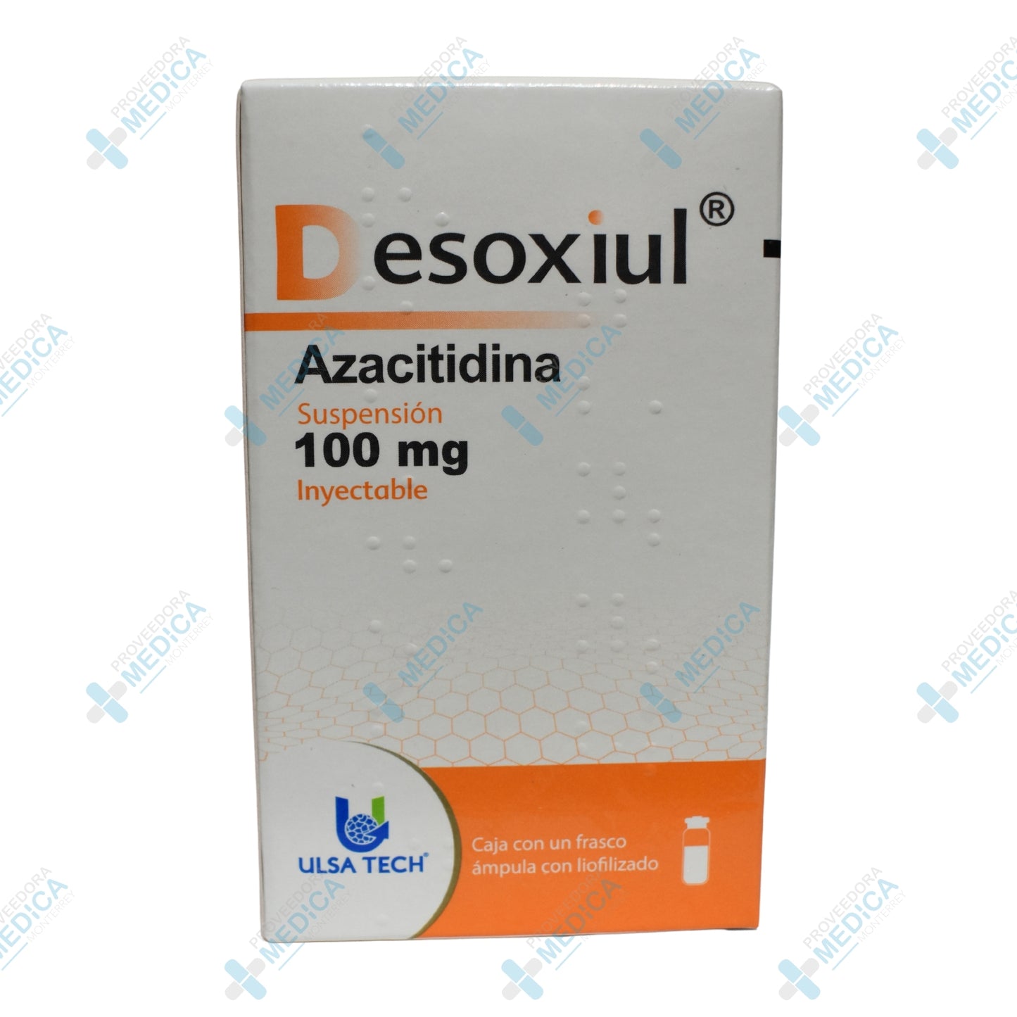 DESOXIUL Azacitidina suspensión 100mg inyectable caja con un frasco ampula con liofilizado Ulsa Tech