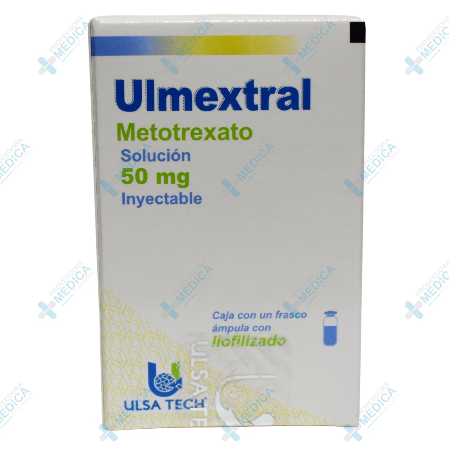 ULMEXTRAL Metotrexato solución 50 mg inyectable caja con 1 frasco ámpula con Liofilizado Ulsa Tech