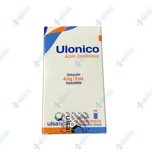 ULONICO ACIDO ZOLEDRONICO SOL INY 4 MG 5 ML C/1 AMP MONTERREY
