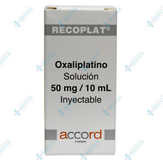 RECOPLAT OXALIPLATINO SOL INY 50 MG 10 ML C/1 AMP